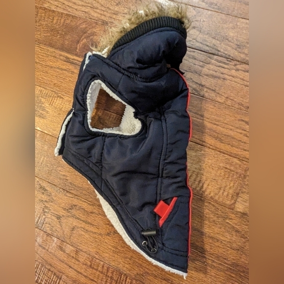 Cloe Cluzo Blue Dog Utility Jacket w/Fur Trimmed Hood - Small - Picture 5 of 5